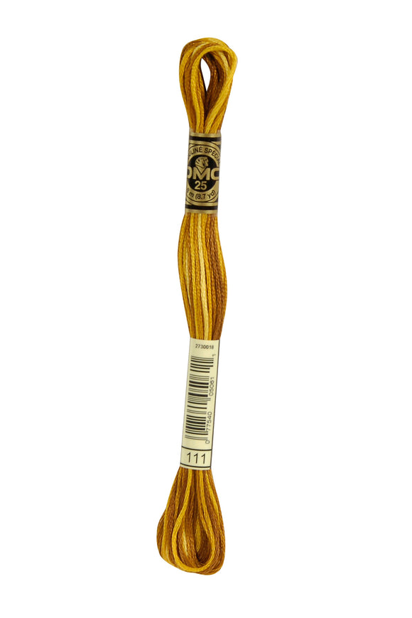 DMC: Mouliné Spécial: Hilo de bordar tonos naranja y amarillo: 100 % algodón, 8 m