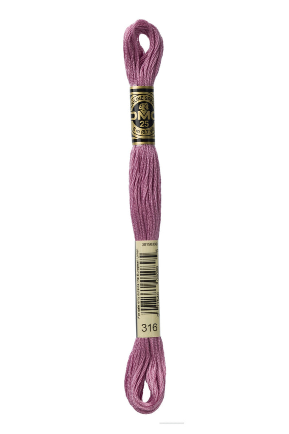 DMC: Mouliné Spécial: Hilo de bordar Tonos de rosa y morado: 100 % algodón, 8 m