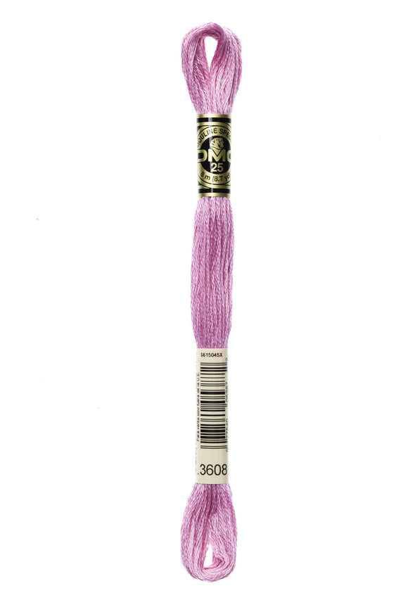 DMC: Mouliné Spécial: Hilo de bordar Tonos de rosa y morado: 100 % algodón, 8 m