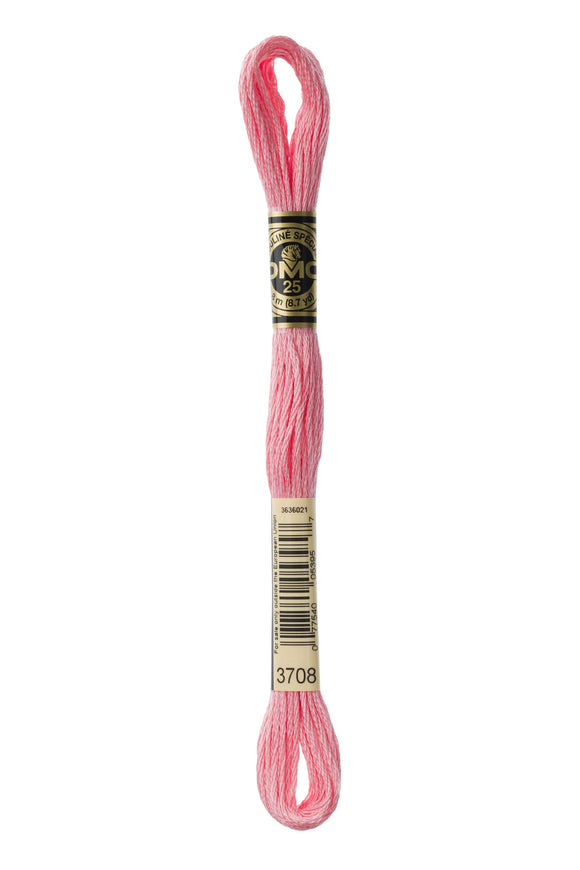 DMC: Mouliné Spécial: Hilo de bordar Tonos de rosa y morado: 100 % algodón, 8 m