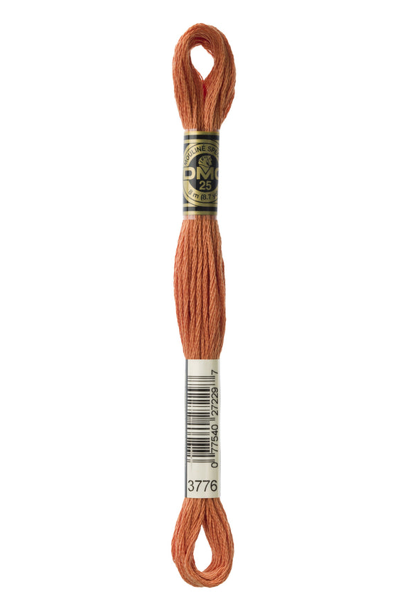 DMC: Mouliné Spécial: Hilo de bordar tonos naranja y amarillo: 100 % algodón, 8 m