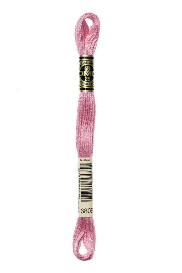 DMC: Mouliné Spécial: Hilo de bordar Tonos de rosa y morado: 100 % algodón, 8 m