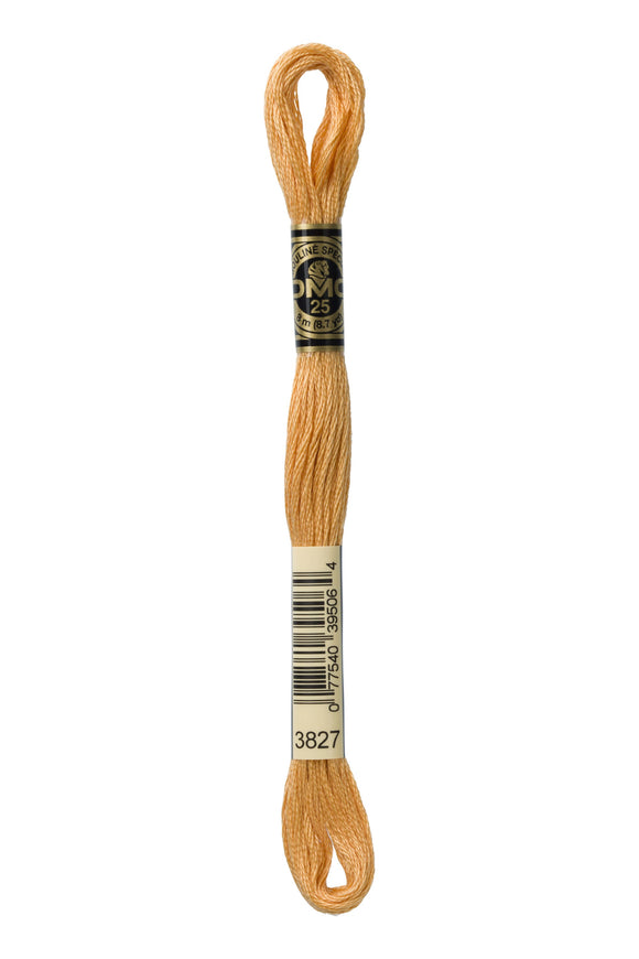 DMC: Mouliné Spécial: Hilo de bordar tonos naranja y amarillo: 100 % algodón, 8 m