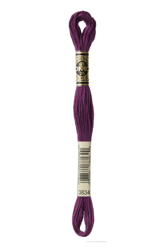 DMC: Mouliné Spécial: Hilo de bordar Tonos de rosa y morado: 100 % algodón, 8 m