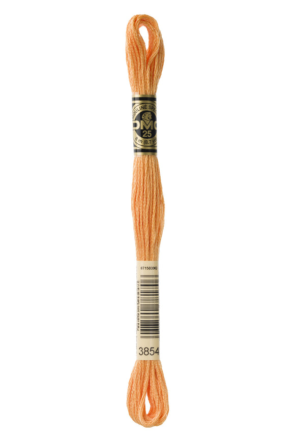 DMC: Mouliné Spécial: Hilo de bordar tonos naranja y amarillo: 100 % algodón, 8 m