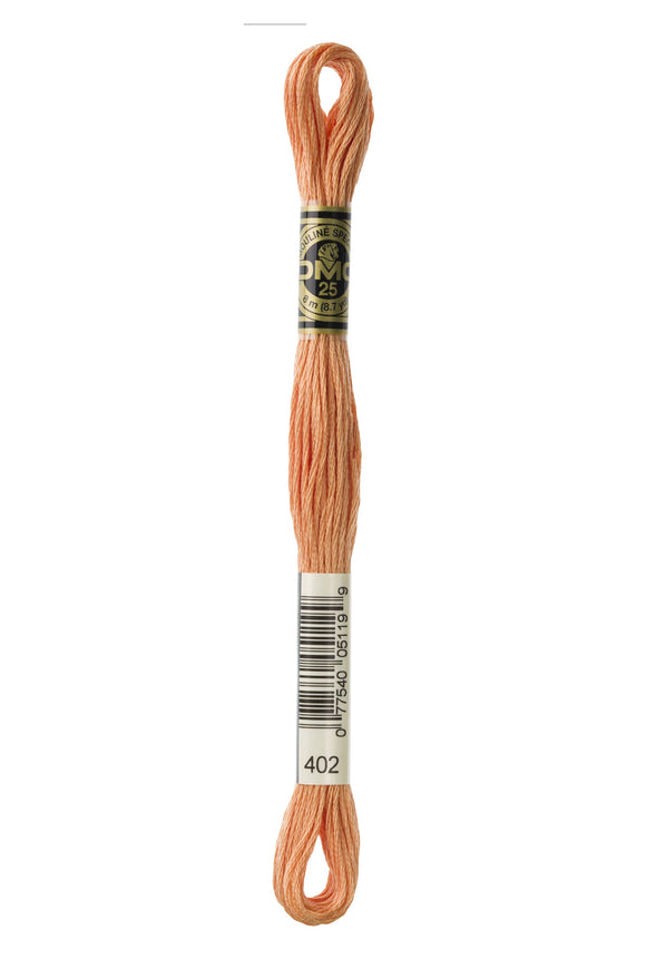 DMC: Mouliné Spécial: Hilo de bordar tonos naranja y amarillo: 100 % algodón, 8 m