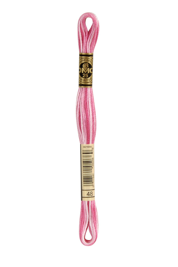 DMC: Mouliné Spécial: Hilo de bordar Tonos de rosa y morado: 100 % algodón, 8 m