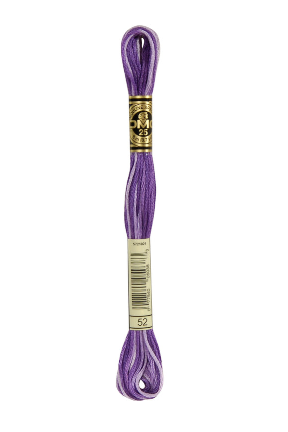 DMC: Mouliné Spécial: Hilo de bordar Tonos de rosa y morado: 100 % algodón, 8 m