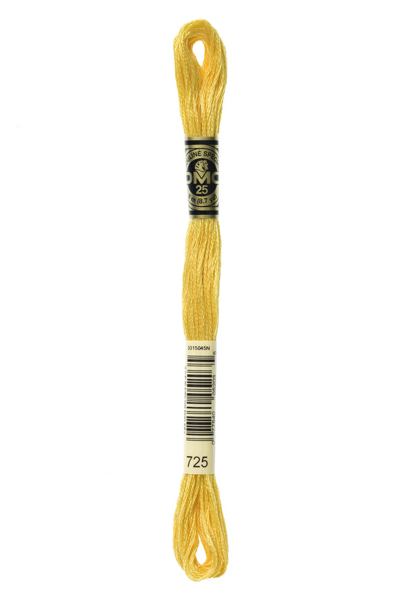 DMC: Mouliné Spécial: Hilo de bordar tonos naranja y amarillo: 100 % algodón, 8 m
