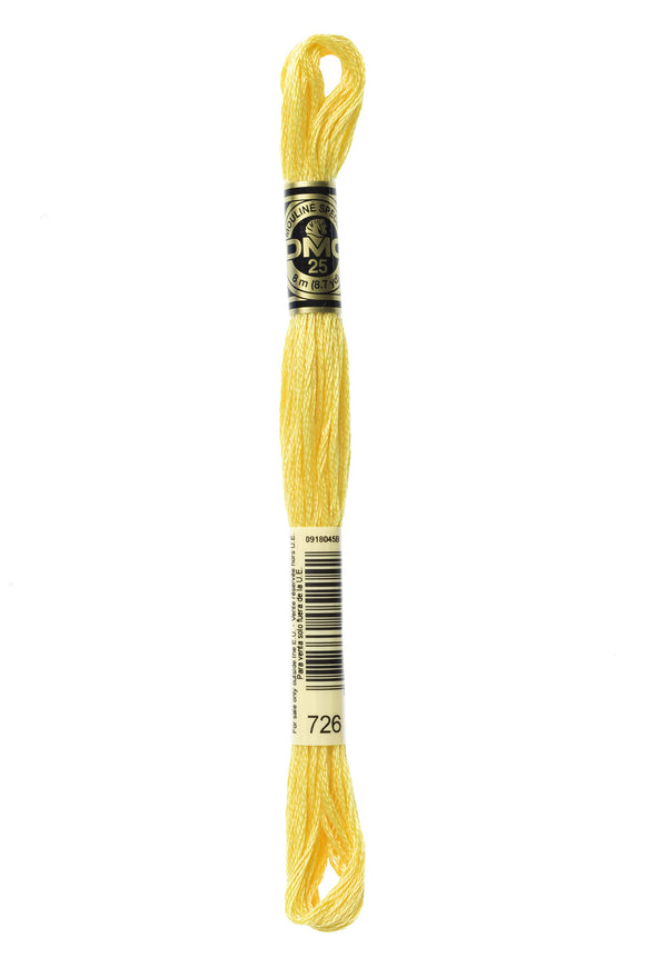 DMC: Mouliné Spécial: Hilo de bordar tonos naranja y amarillo: 100 % algodón, 8 m