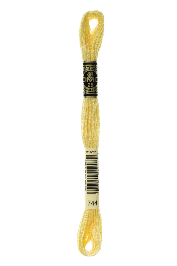 DMC: Mouliné Spécial: Hilo de bordar tonos naranja y amarillo: 100 % algodón, 8 m