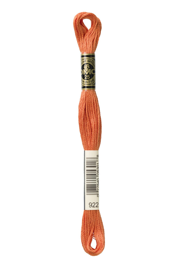 DMC: Mouliné Spécial: Hilo de bordar tonos naranja y amarillo: 100 % algodón, 8 m