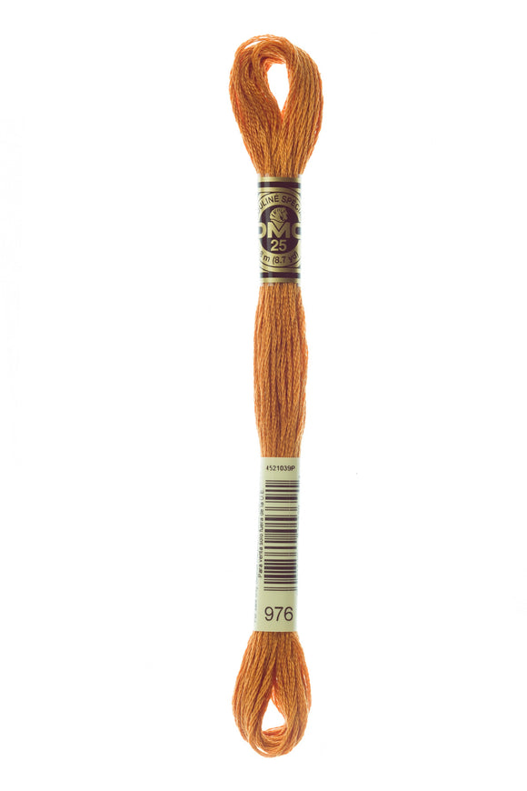 DMC: Mouliné Spécial: Hilo de bordar tonos naranja y amarillo: 100 % algodón, 8 m