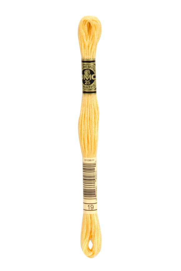 DMC: Mouliné Spécial: Hilo de bordar tonos naranja y amarillo: 100 % algodón, 8 m