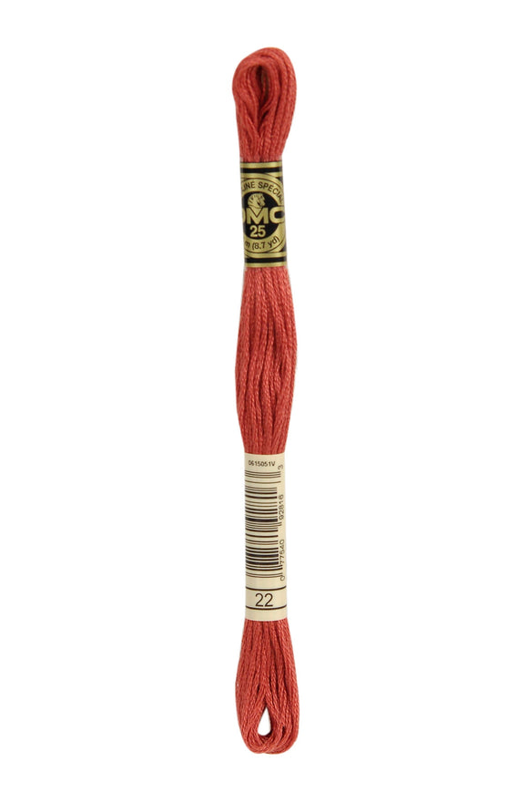DMC: Mouliné Spécial: Embroidery Thread: Shades Of Red: 100% Cotton, 8m