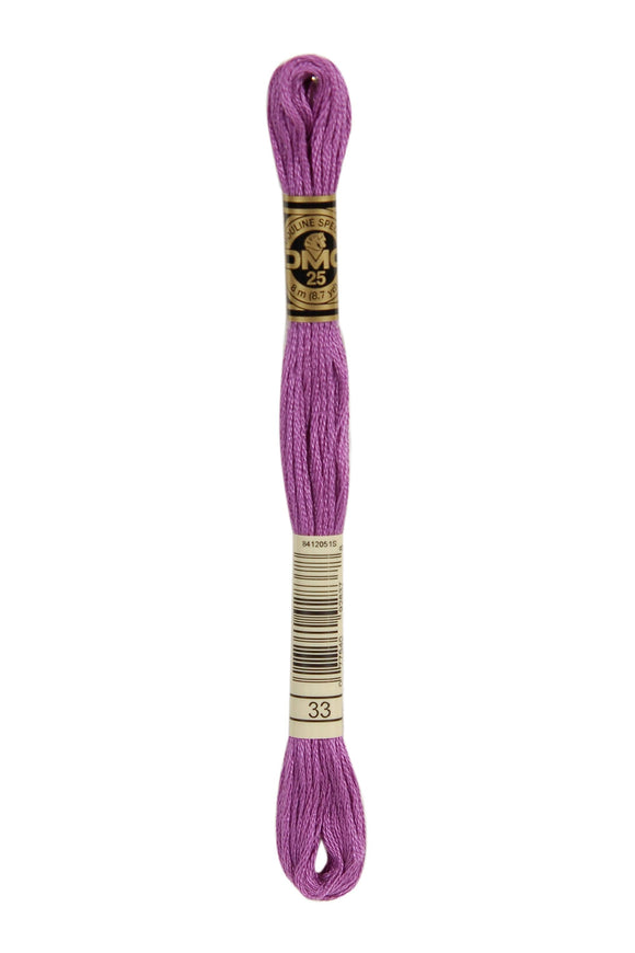 DMC: Mouliné Spécial: Hilo de bordar Tonos de rosa y morado: 100 % algodón, 8 m