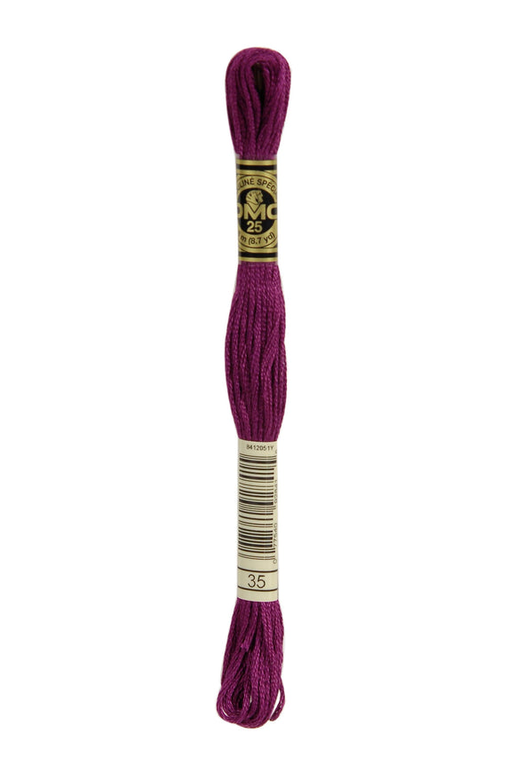 DMC: Mouliné Spécial: Hilo de bordar Tonos de rosa y morado: 100 % algodón, 8 m