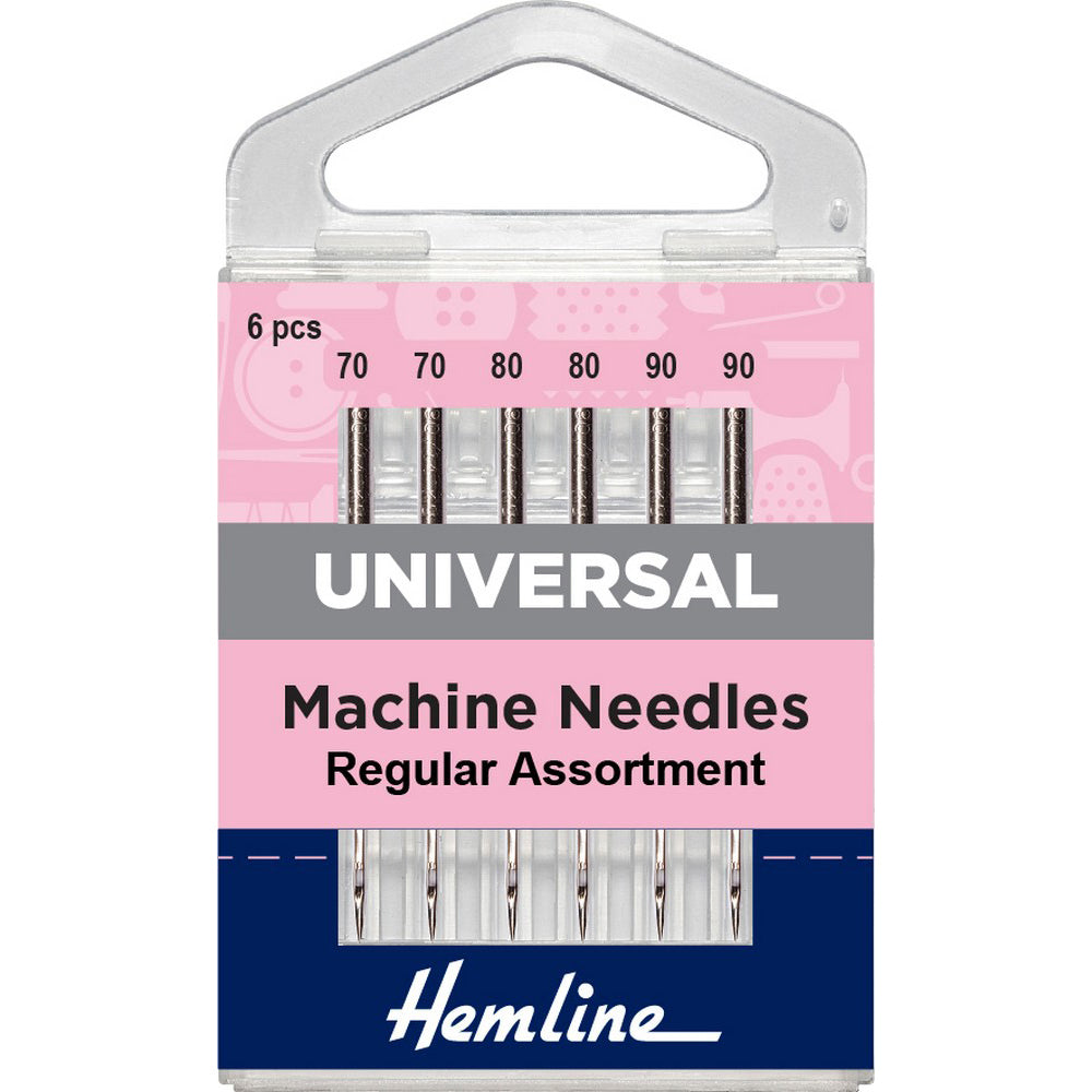 Hemline Sewing Machine Needles: Universal: Assorted: 10 Pieces