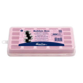 Hemline Bobbin Box: Plastic: Holds 25 Spools