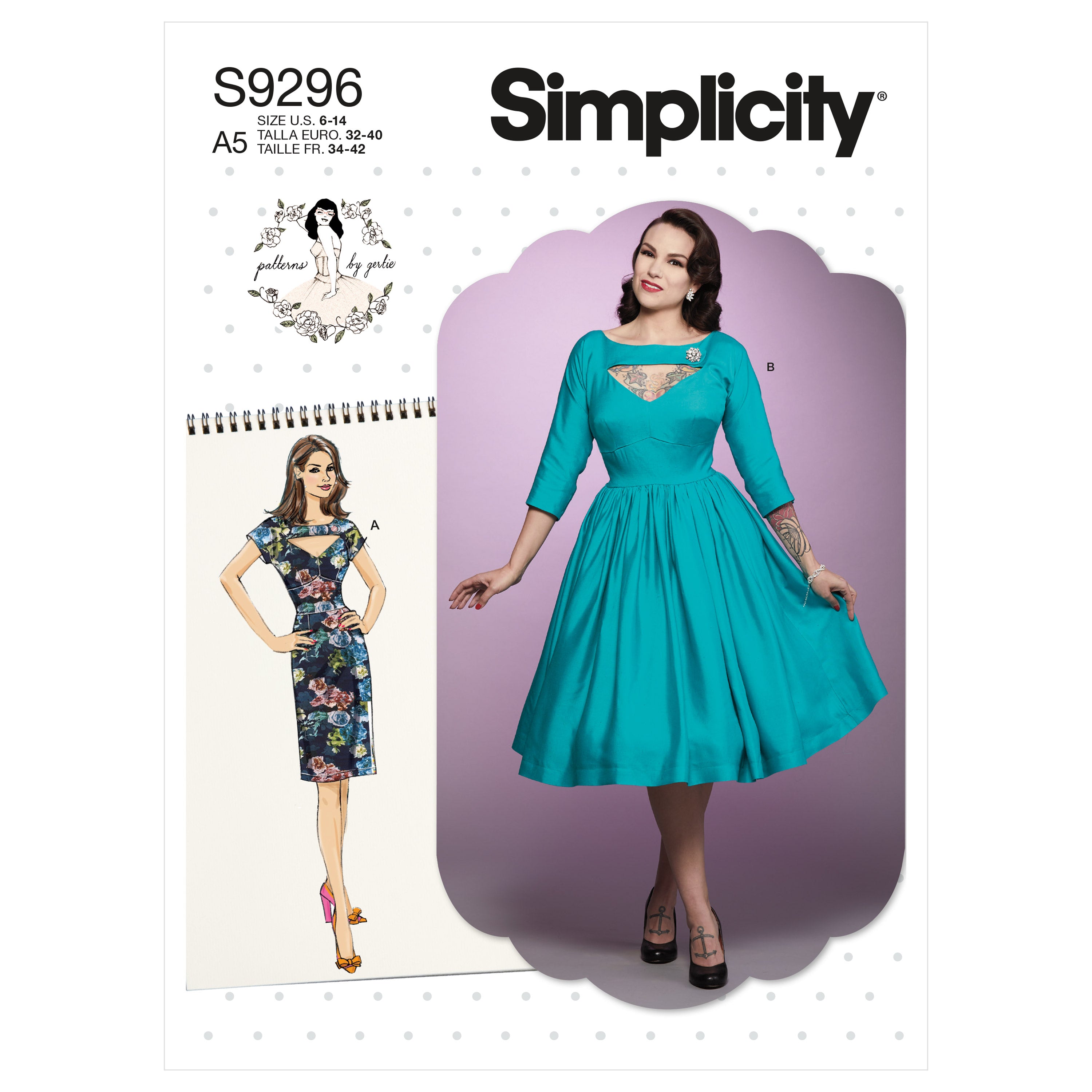 Simplicity Sewing Pattern S9296 Misses' Dress - Sewing Patt. | Fabriques Simplicity Sewing Pattern S9296 Misses' Dress - Sewing Patt. | Fabriques