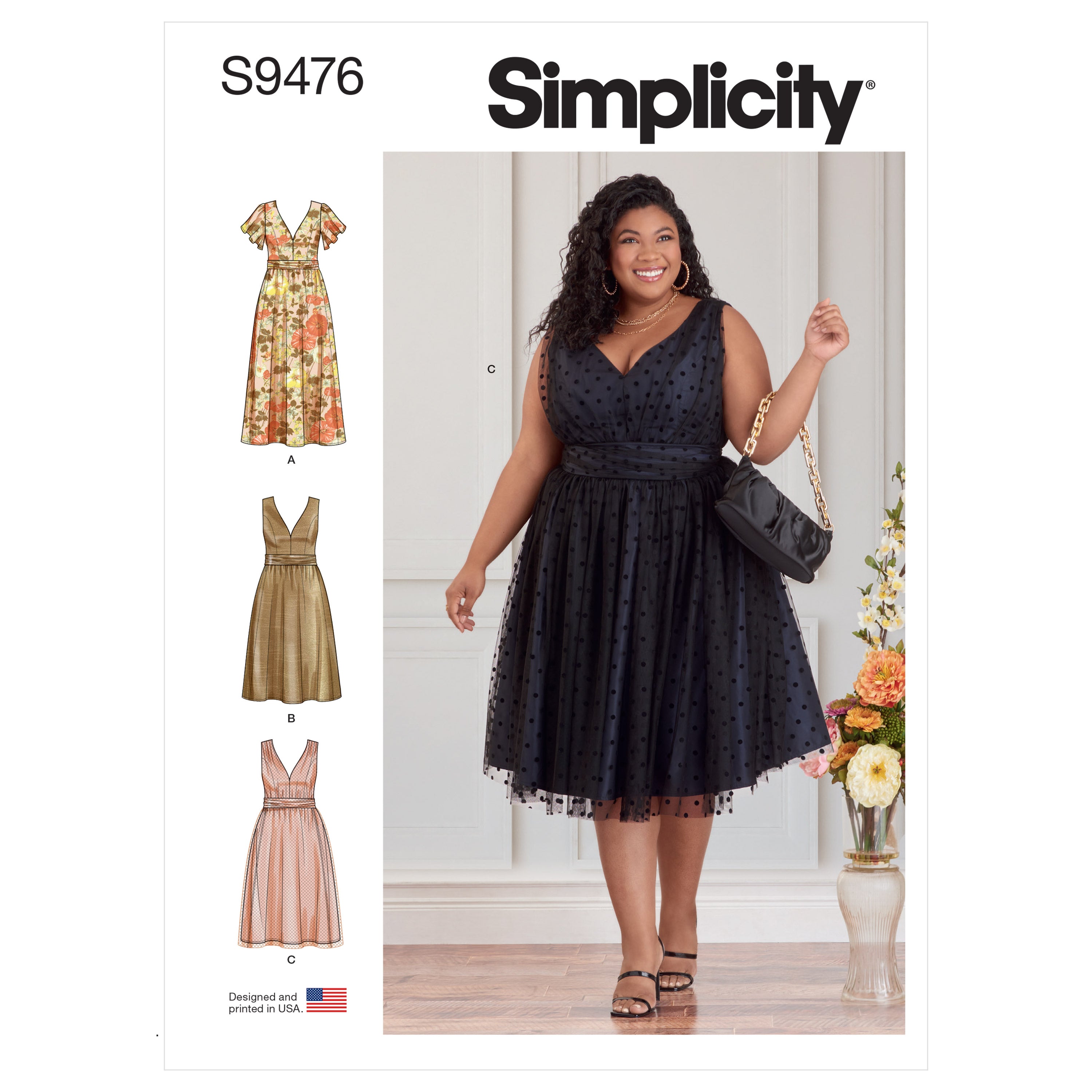 Simplicity Sewing Pattern S9476 WOMEN'S DRESSES - Sewing Pa
