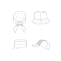 Simplicity Sewing Pattern S9509 ADULT AND CHILDREN HATS