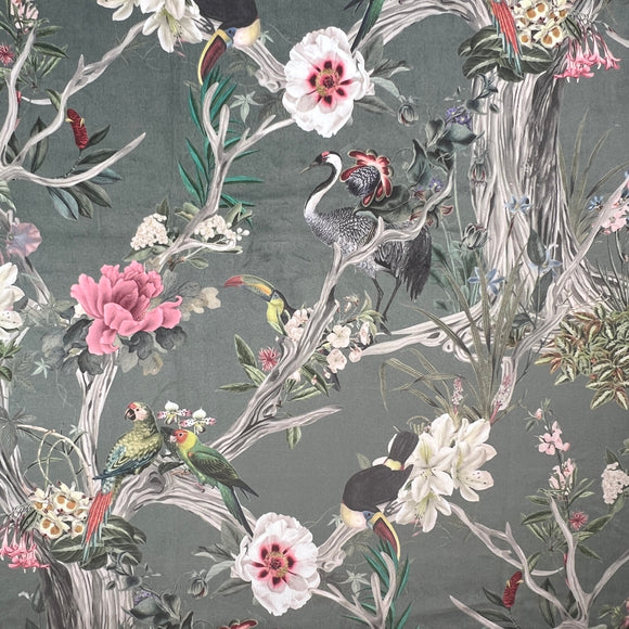 Tela de terciopelo estampada para tapicería de cortinas