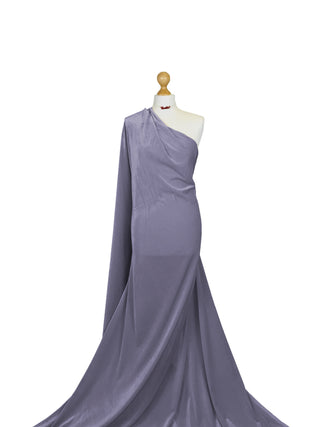 Buy dark-lilac Velour Velvet 4 Way Stretch Fabric