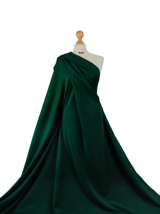 Buy bottle-green Scuba Crepe 4 Way Stretch Jersey Fabric