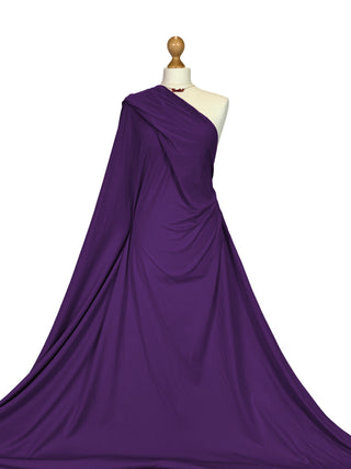 Buy purple Cotton Elastane 4 Way Stretch Jersey Fabric