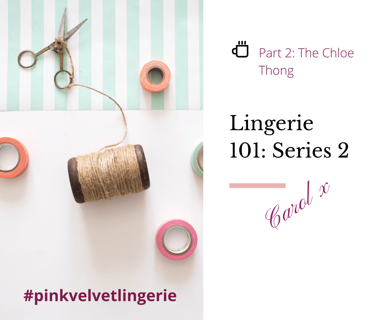 Lingerie 101- Series 2: The Chloe Thong - Fabriques