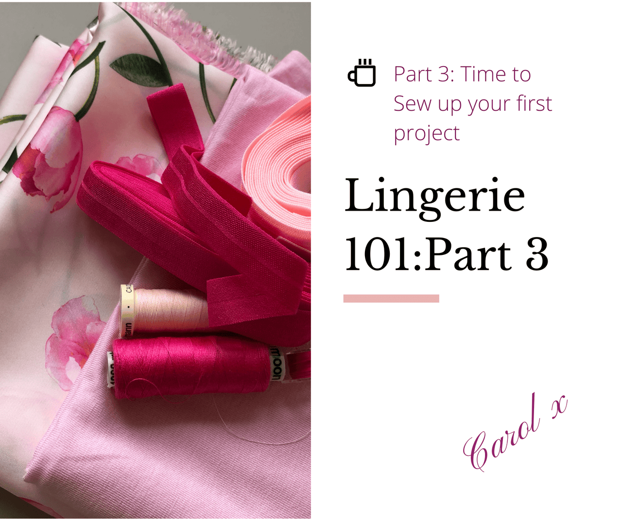 Lingerie 101 - Part 3: Finally time to sew - Fabriques