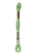 DMC: Mouliné Spécial: Embroidery Thread shades of green: 100% Cotton, 8m