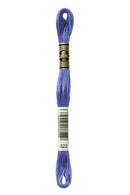 DMC: Mouliné Spécial: Embroidery Thread: Shades of Blue: 100% Cotton, 8m-12