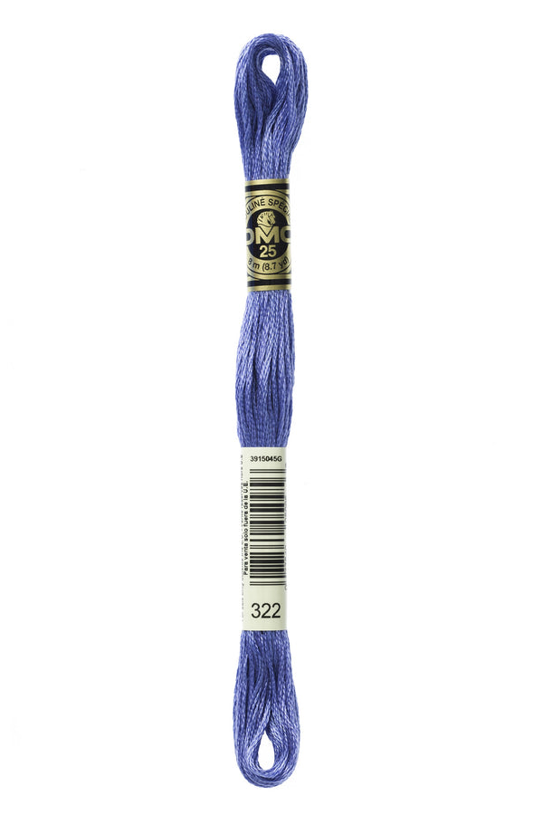 DMC: Mouliné Spécial: Embroidery Thread: Shades of Blue: 100% Cotton, 8m