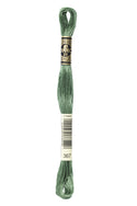 DMC: Mouliné Spécial: Embroidery Thread shades of green: 100% Cotton, 8m