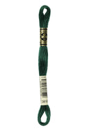 DMC: Mouliné Spécial: Embroidery Thread shades of green: 100% Cotton, 8m