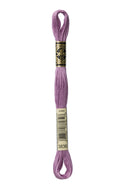 DMC: Mouliné Spécial: Embroidery Thread Shades of Pink and Purple: 100% Cotton, 8m