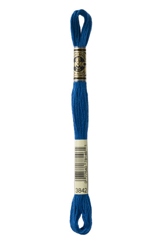 Buy 3842 DMC: Mouliné Spécial: Embroidery Thread: Shades of Blue: 100% Cotton, 8m