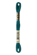DMC: Mouliné Spécial: Embroidery Thread shades of green: 100% Cotton, 8m-35