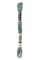 DMC: Mouliné Spécial: Embroidery Thread shades of green: 100% Cotton, 8m-43