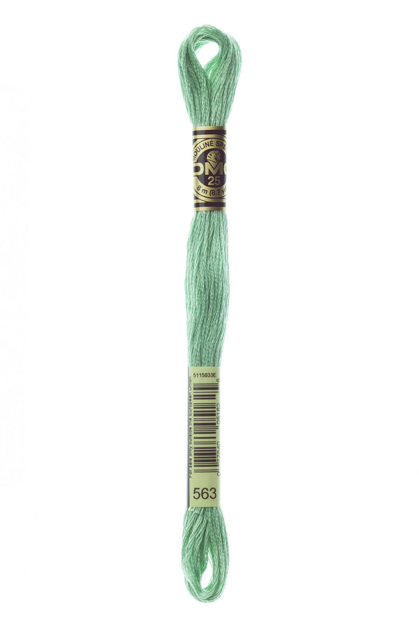 DMC: Mouliné Spécial: Embroidery Thread shades of green: 100% Cotton, 8m