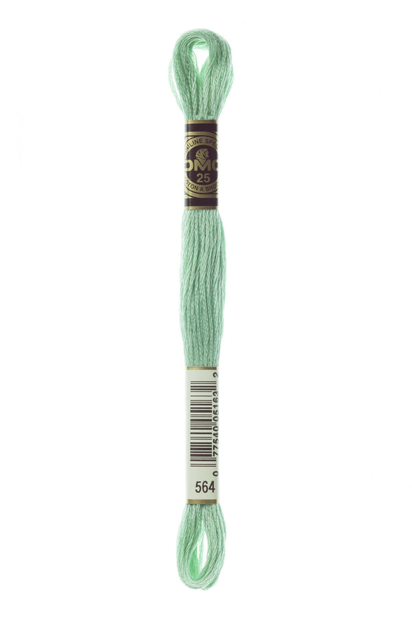 DMC: Mouliné Spécial: Embroidery Thread shades of green: 100% Cotton, 8m