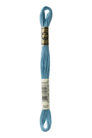 Comprar 597 DMC: Mouliné Spécial: Embroidery Thread: Shades of Blue: 100% Cotton, 8m