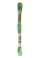 DMC: Mouliné Spécial: Embroidery Thread shades of green: 100% Cotton, 8m