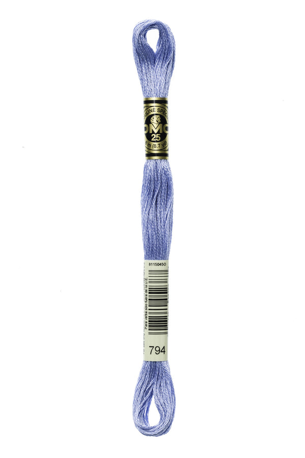 DMC: Mouliné Spécial: Embroidery Thread: Shades of Blue: 100% Cotton, 8m