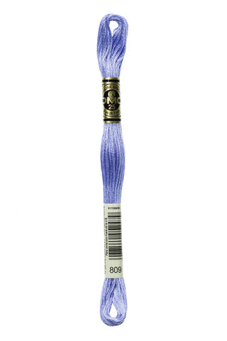 Buy 809 DMC: Mouliné Spécial: Embroidery Thread: Shades of Blue: 100% Cotton, 8m