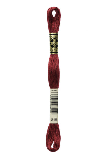 Buy 816 DMC: Mouliné Spécial: Embroidery Thread: Shades Of Red: 100% Cotton, 8m