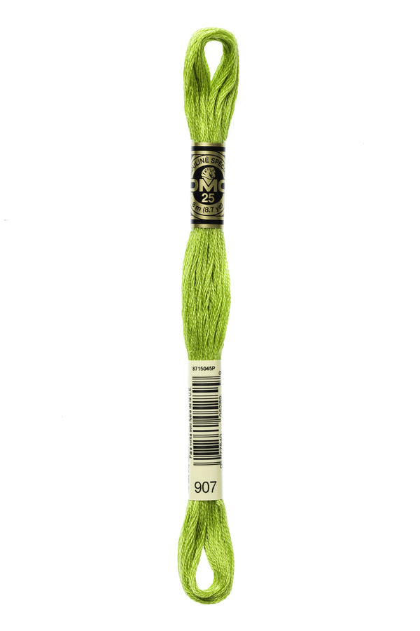 DMC: Mouliné Spécial: Embroidery Thread shades of green: 100% Cotton, 8m