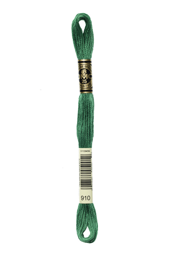 DMC: Mouliné Spécial: Embroidery Thread shades of green: 100% Cotton, 8m